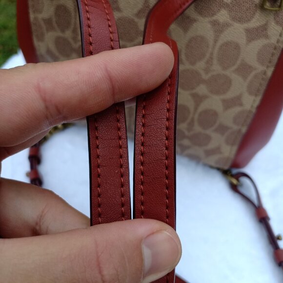 Coach 38585 Parker Convertible Backpack in Signature Canvas - Picture 14 of 15